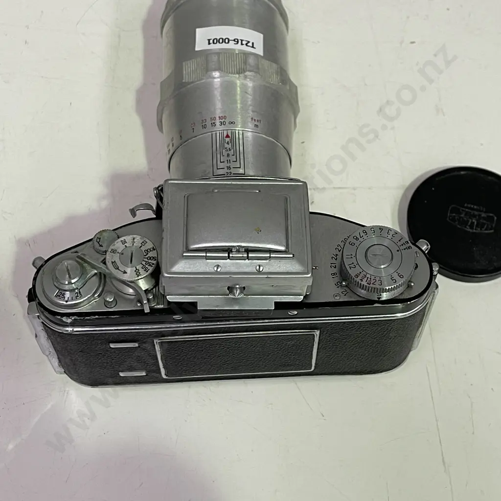 Vintage Exakta Varex Jhagee Dresden Camera with Carl Zeiss Jena Aluminium Lens Image 1++