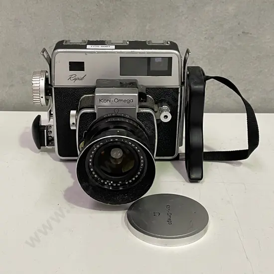 Vintage Konica Koni-Omega Rapid Camera with Hexanon 60mm Lens