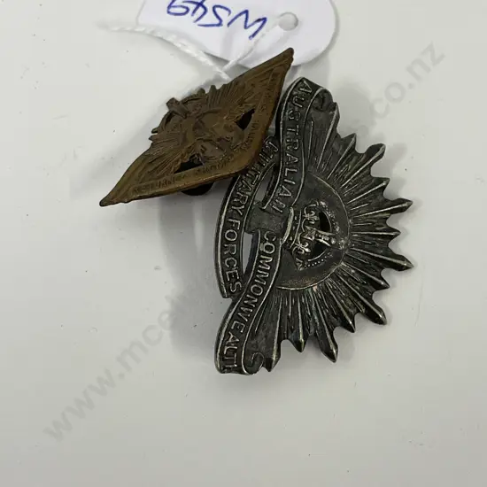 Two Vintage Brooch: Australian Commonwealth Military, Returned Service