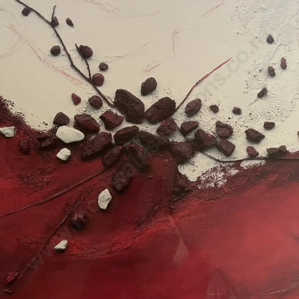 Large Framed and Glazed Signed Artwork. 76 x 76cm Image 1++