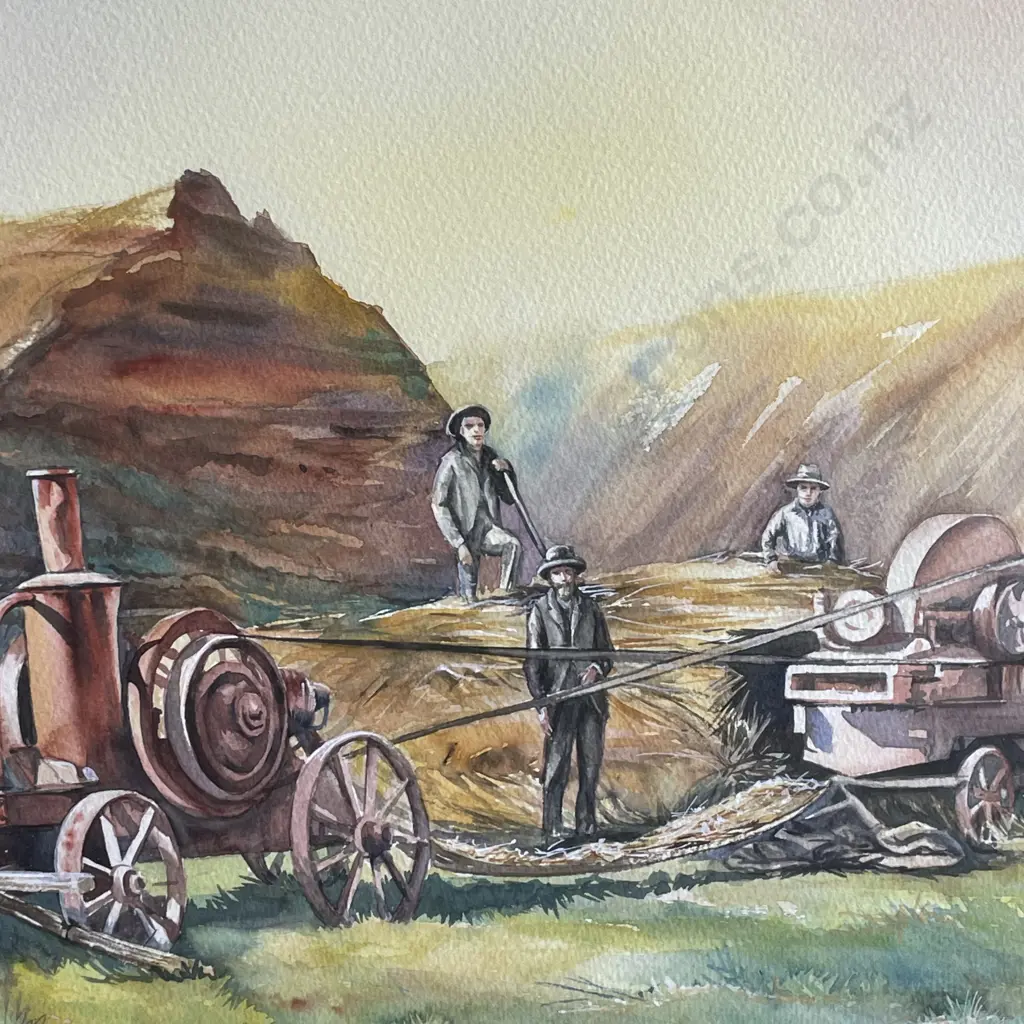 Original Signed and Framed Pat Williams Watercolour of Farm Scene. 93 x 86cm Image 1++