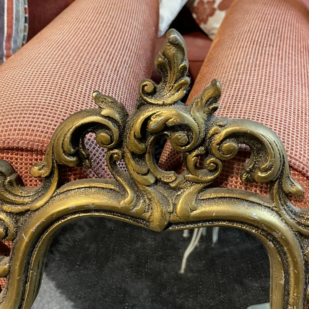Vintage Gilt Framed Mirror 70 x 46cm Image 1++