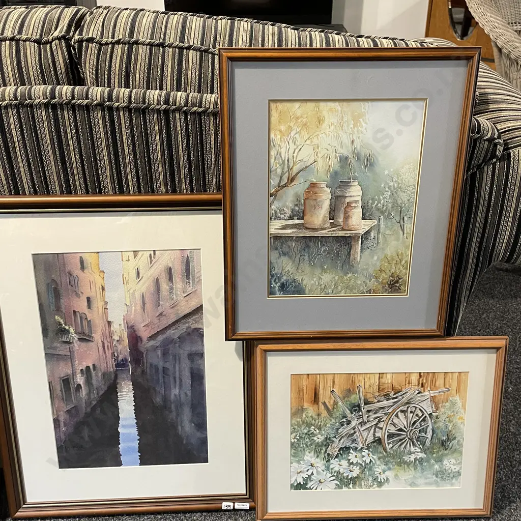 3 Original Artworks signed Betty Oakes Image 1++
