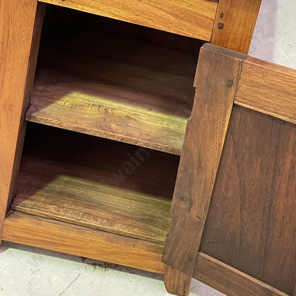 Arts and Crafts Solid Wood Bedside Image 1++