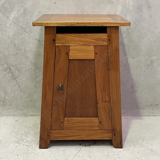 Arts and Crafts Solid Wood Bedside