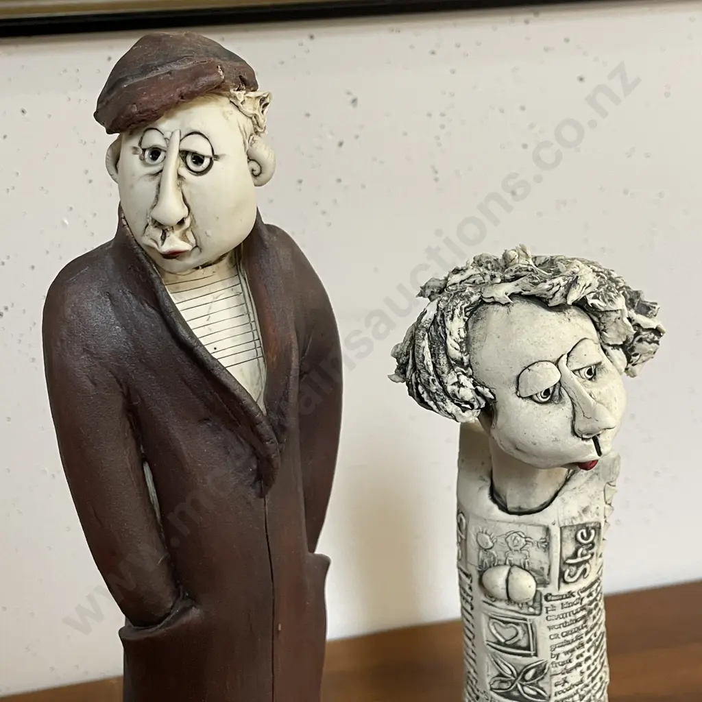 Cheryl Oliver NZ Clay Pottery Figurines Image 1++