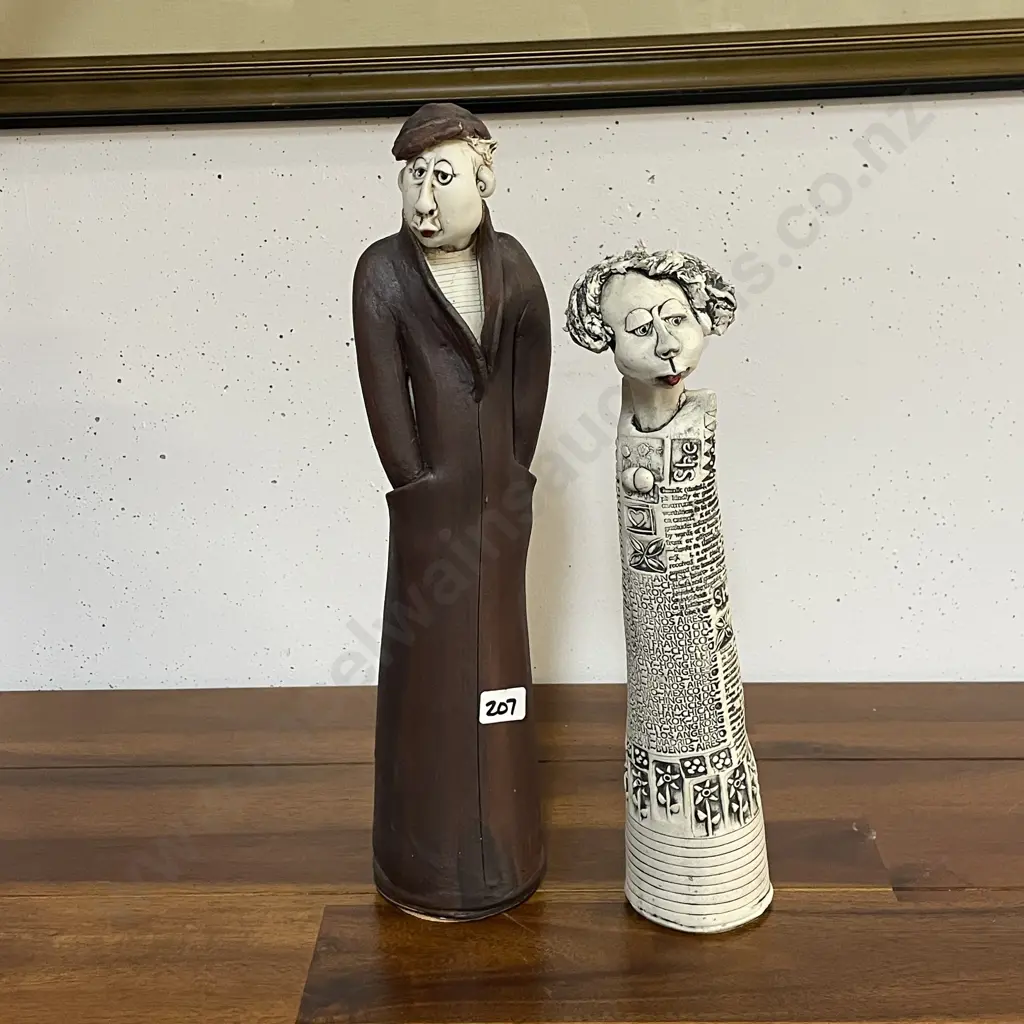 Cheryl Oliver NZ Clay Pottery Figurines Image 1++