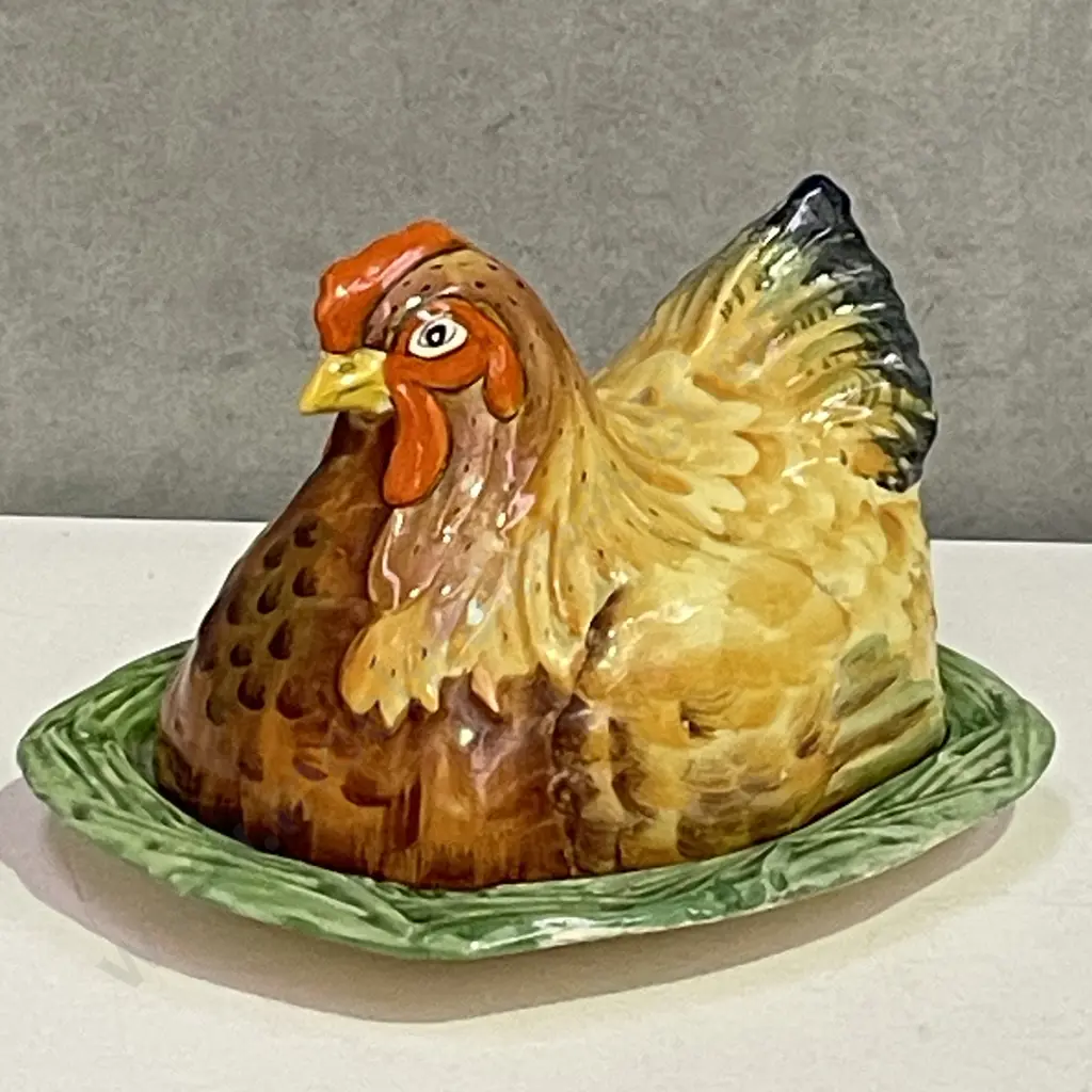 Rare Royal Winton Chanticleer Chicken Cheese/Butterkeep Image 1++