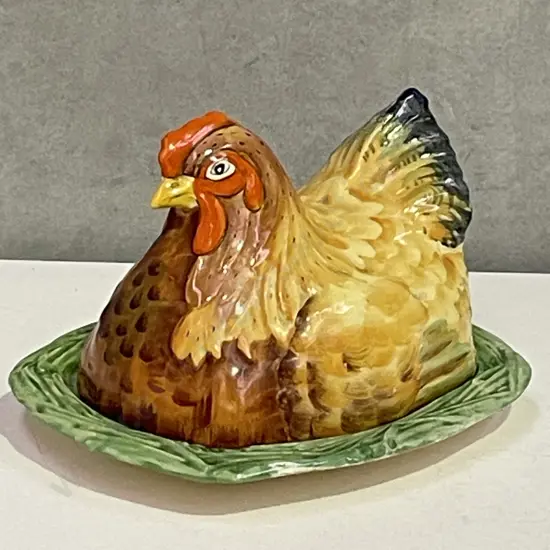 Rare Royal Winton Chanticleer Chicken Cheese/Butterkeep