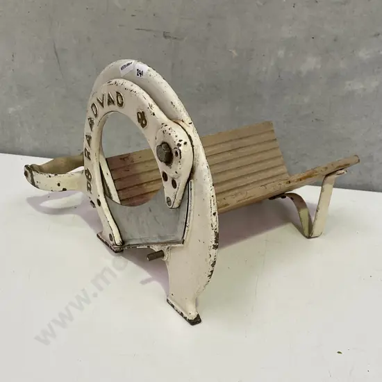 Vintage Cream painted Danish RAADVAD No 294 Bread Slicer, H25 W34 D25cm