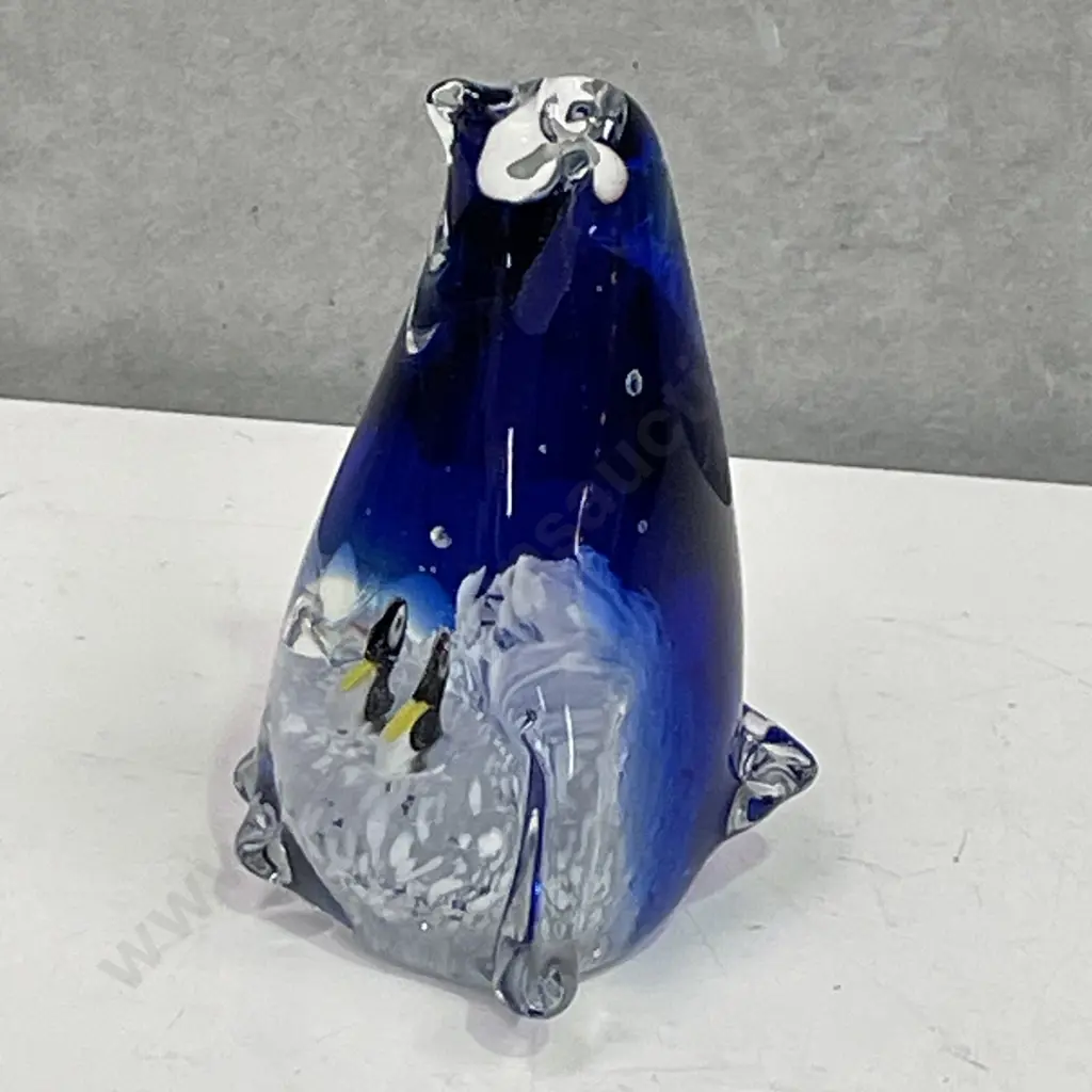 Art Glass Penguin Paper weight, H13cm Image 1++