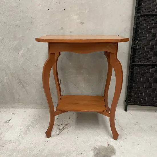 Vintage Solid Kauri? Quad Occasional Table, Single Shelf H76 Top 60x47cm