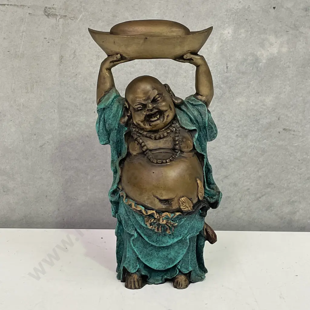 Vintage Brass Standing Buddha H23cm Image 1++