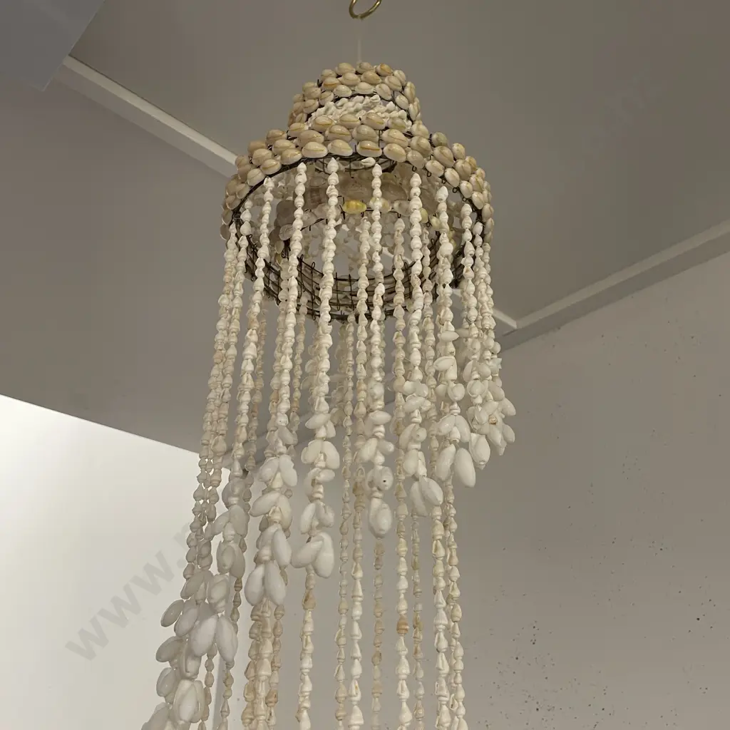 Vintage Ceiling Hung Shell Chandelier L115cm Image 1++