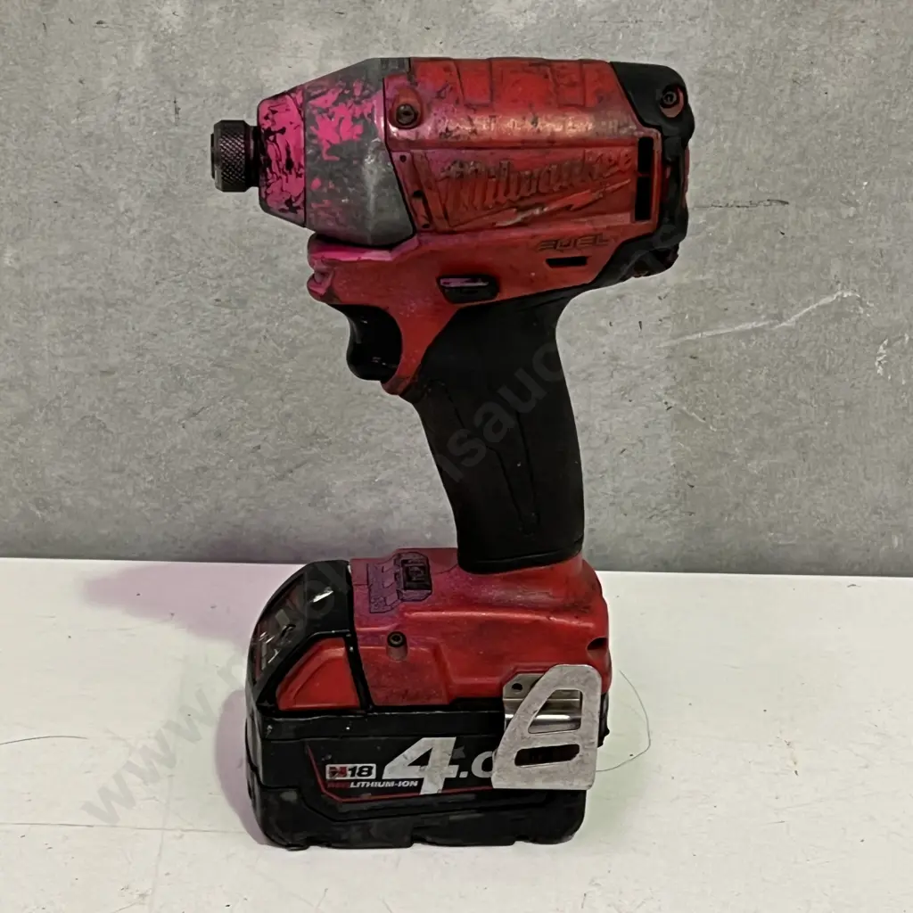 Milwaukee M18CID-0 1/4 inch high torque impact driver with Hex chuck with Battery Image 1++