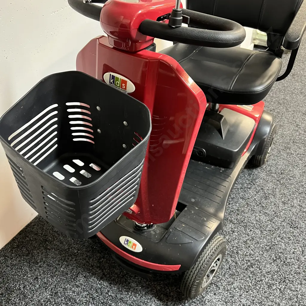KDS Kollection De Scandi Mobility Scooter with Key, Red Colour. Very Tidy Condition Image 1++