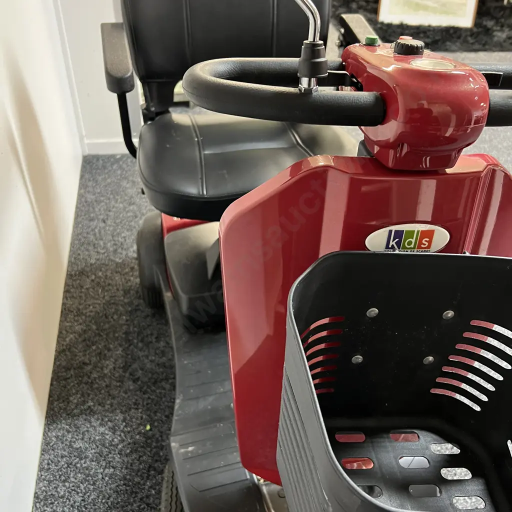 KDS Kollection De Scandi Mobility Scooter with Key, Red Colour. Very Tidy Condition Image 1++