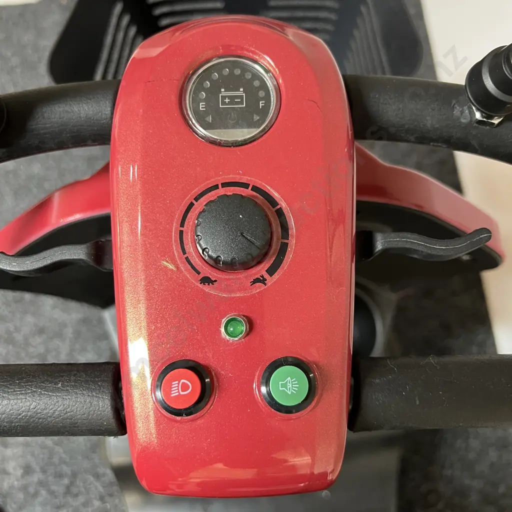 KDS Kollection De Scandi Mobility Scooter with Key, Red Colour. Very Tidy Condition Image 1++