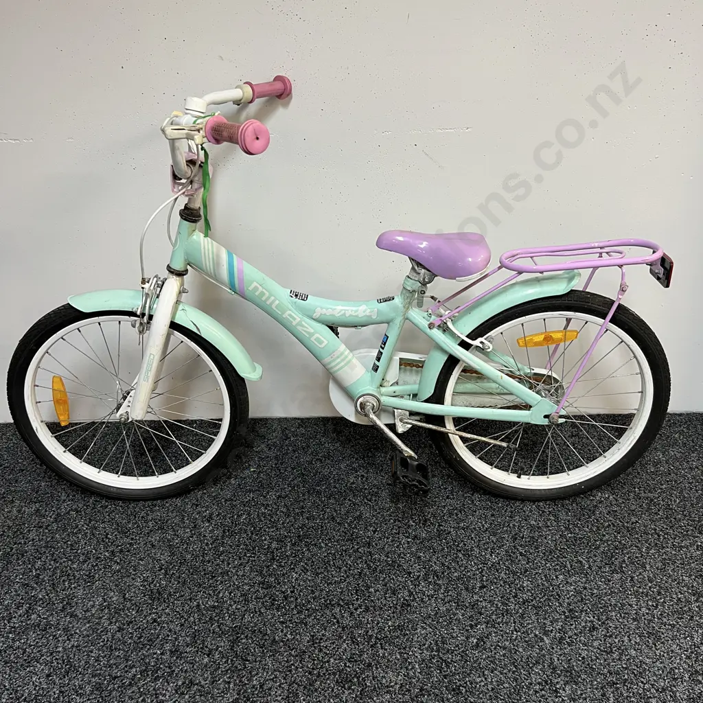 Milazo Good Vibes Pink and Light Blue Childs Bike Image 1++