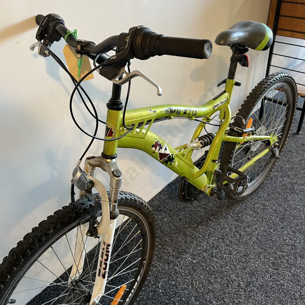 Milazo Dual Suspension Shimano Equipped Green Mountain Bike Image 1++