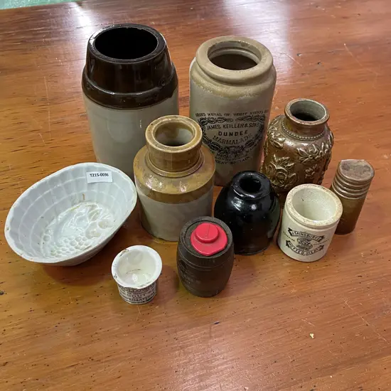 Assorted Vintage Stoneware items etc