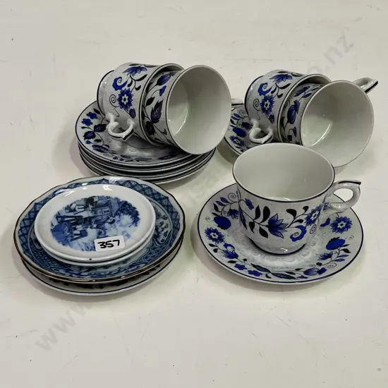 Royal Fine China Blue and White Duos etc