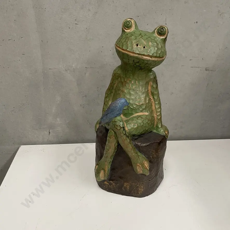 Terracotta Frog garden ornament H38cm Image 1++