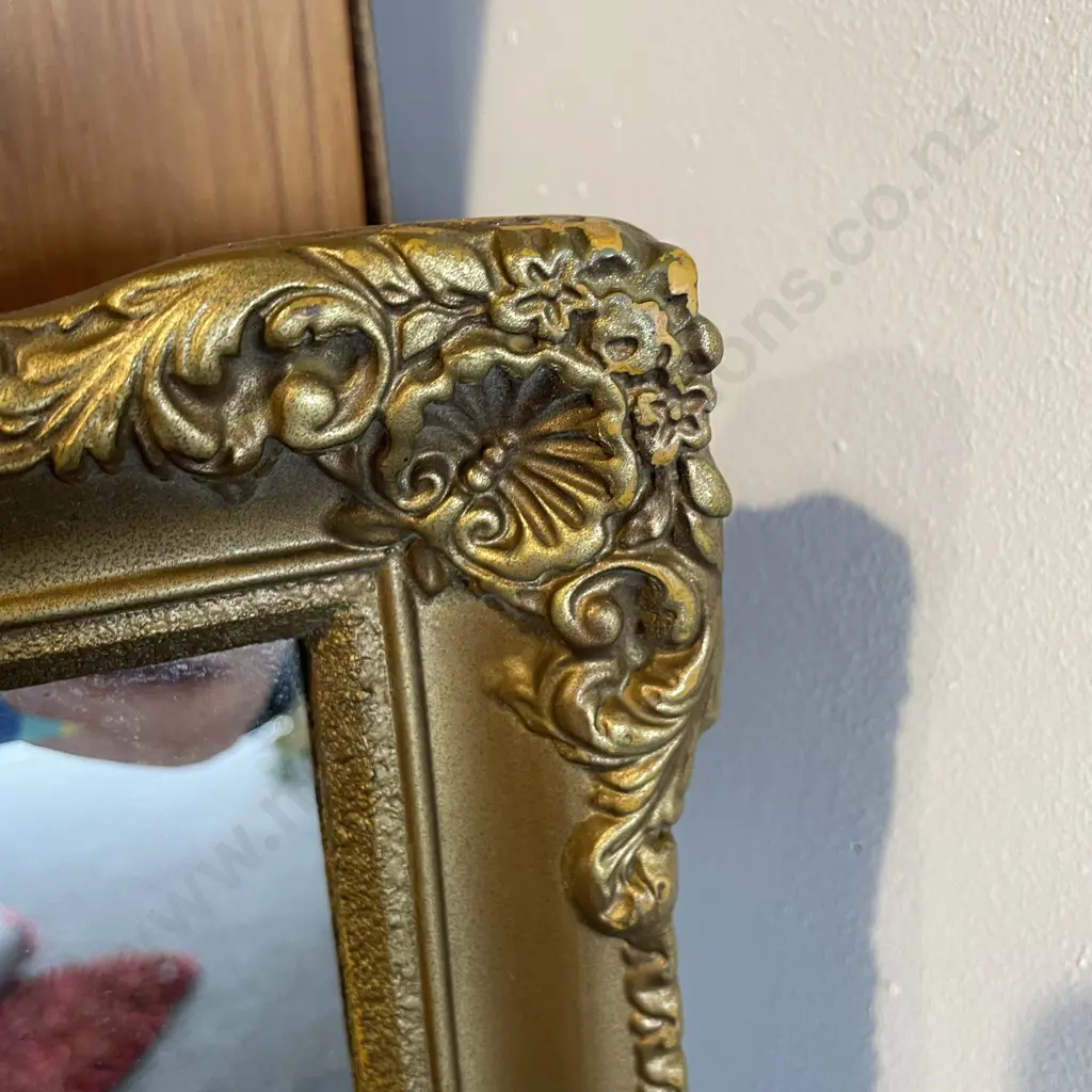 Vintage Ornately Framed and Gilded Mirror. 54 x 69cm Image 1++