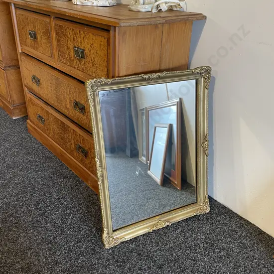 Vintage Ornately Framed and Gilded Mirror. 54 x 69cm