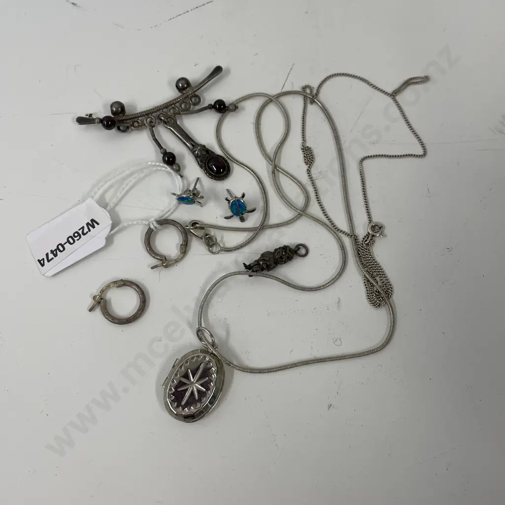 Silver Jewellery items: Some marked Sterling Silver Image 1++