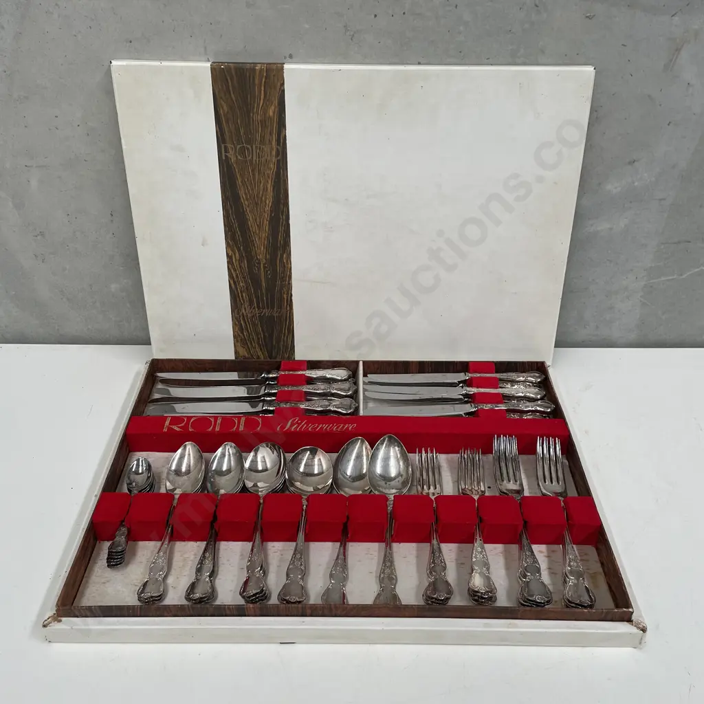 Vintage Boxed 50 piece Rodd Cutlery Set Image 1++