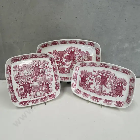 Mid Century Turi Design "Arden" platters. Made in Norway.