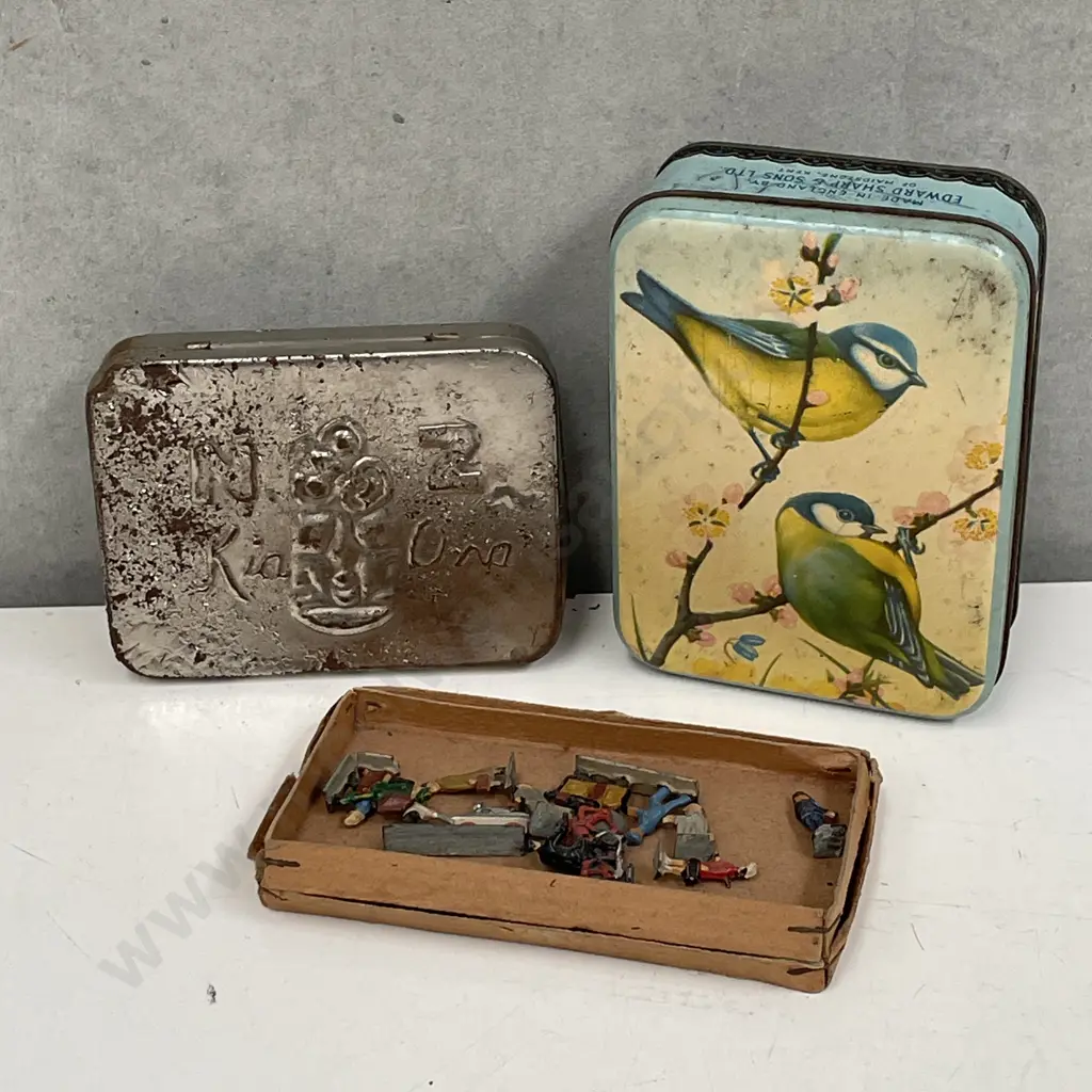 Vintage Collectables incl Lead Miniatures, Kia Ora Tin with one other Image 1++