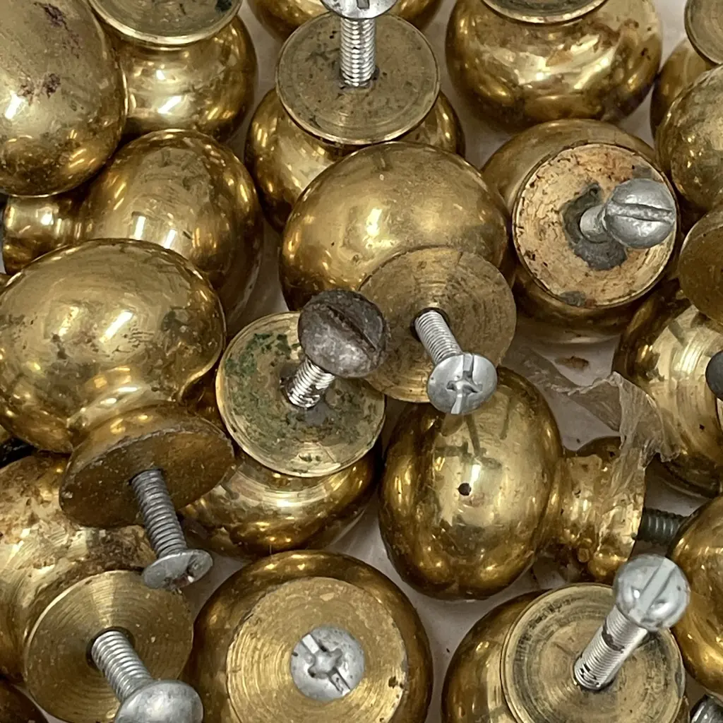 Large Assortment of Solid Brass Handles Image 1++