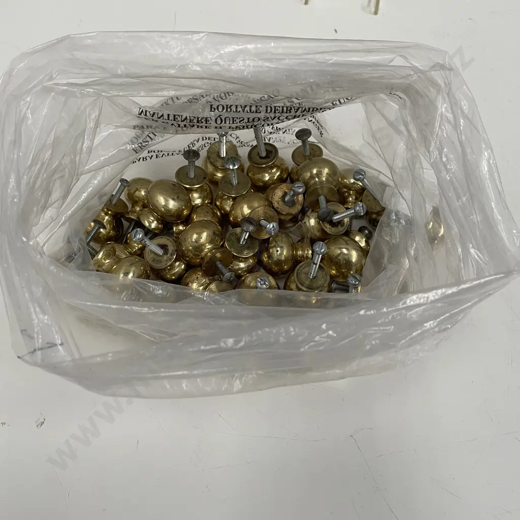 Large Assortment of Solid Brass Handles Image 1++