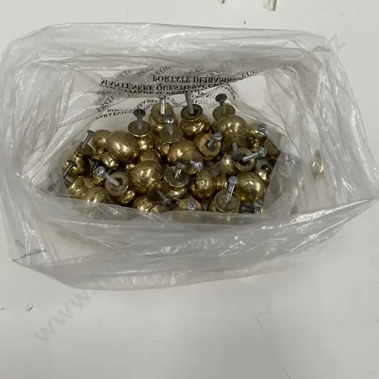 Large Assortment of Solid Brass Handles