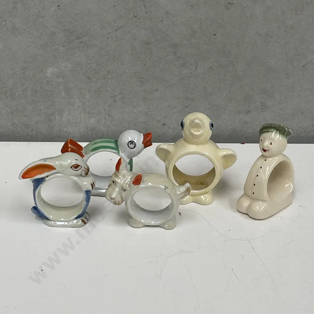 Vintage Assortment of Figural Serviette Rings Image 1++