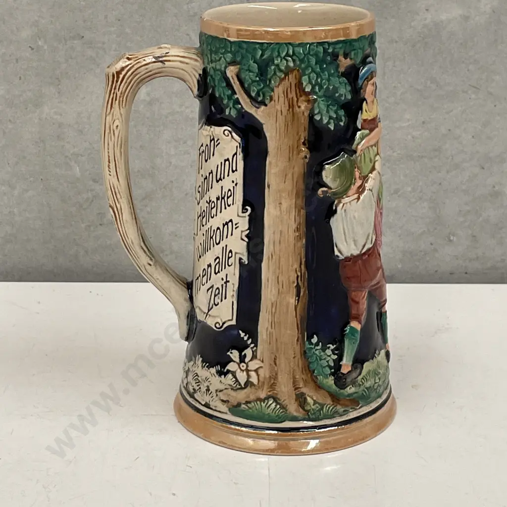 German Pottery handpainted relief Stein H20cm Image 1++
