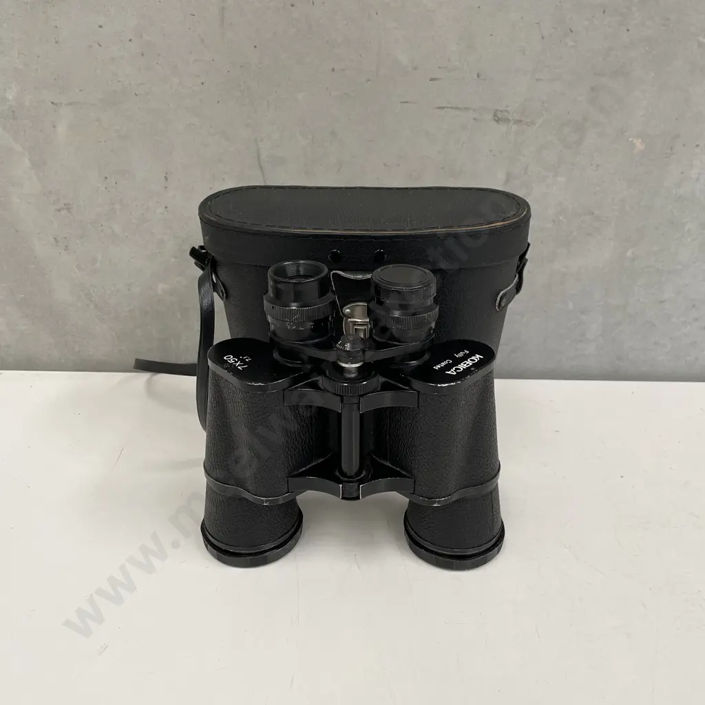 Vintage Kobica Binoculars in Case Image 1++