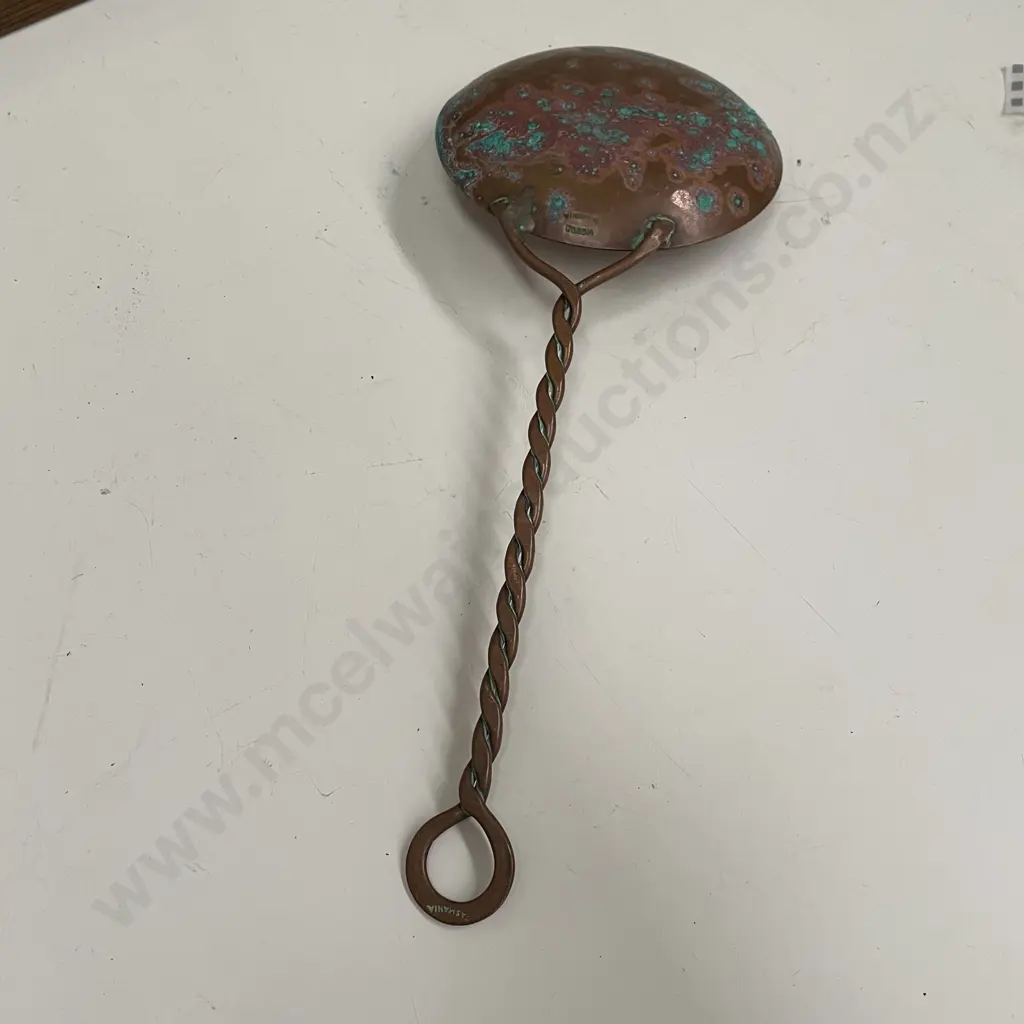 Antique Copper Large Ladle/Scoop Twist Handle. L37cm Image 1++