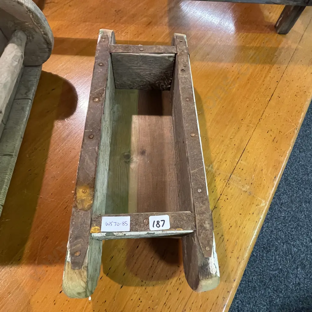 Vintage Wooden Brick Mould, H10 W40 D17cm Image 1++