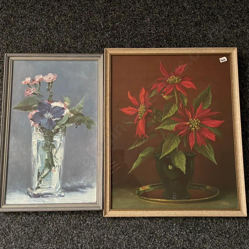 Vintage Still Life Artworks. A West and ? Image 1++