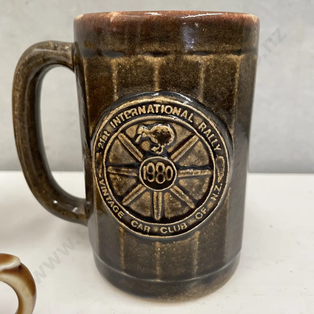 Wade Car Mugs with 21st International Rally Vintage Car Club of NZ Mug Image 1++