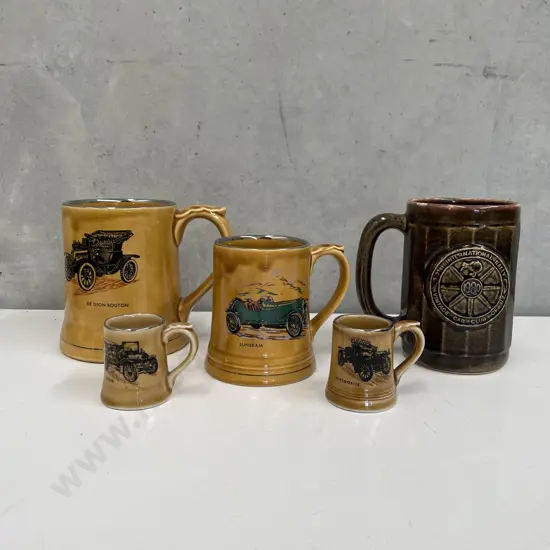 Wade Car Mugs with 21st International Rally Vintage Car Club of NZ Mug
