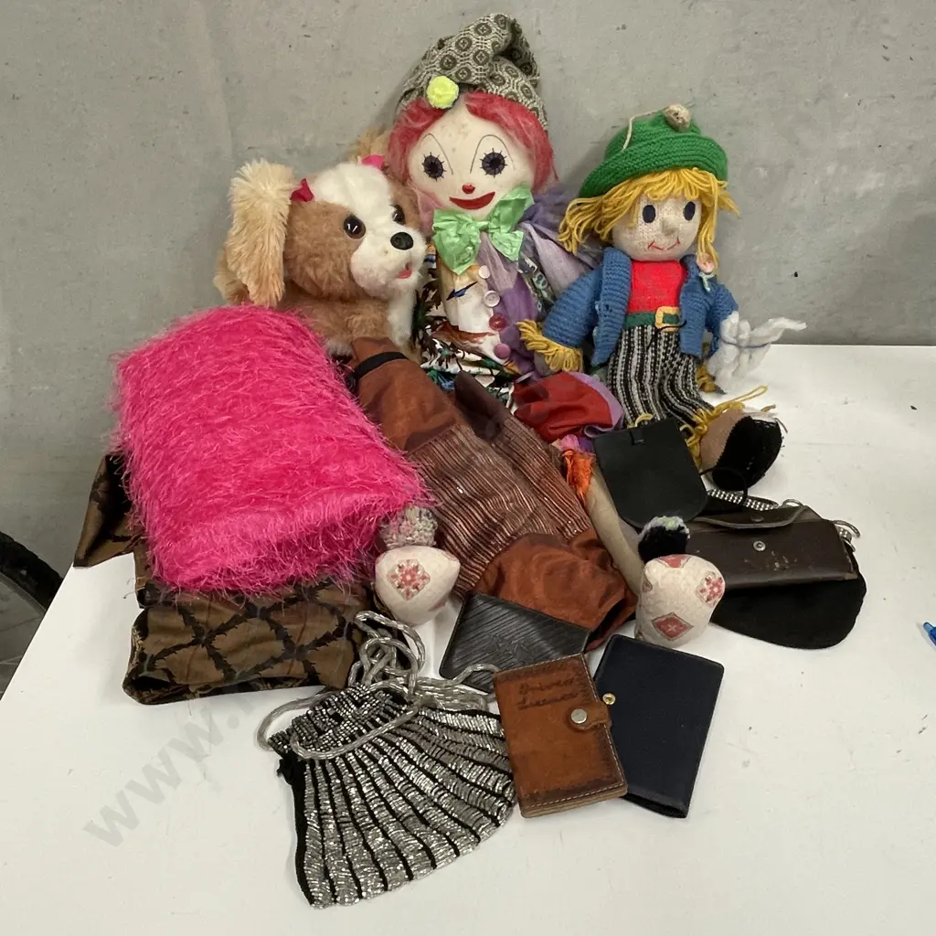 Assorted Fabrics and Knitted and Stuffed Toys etc UNSOLD DONATED Image 1++