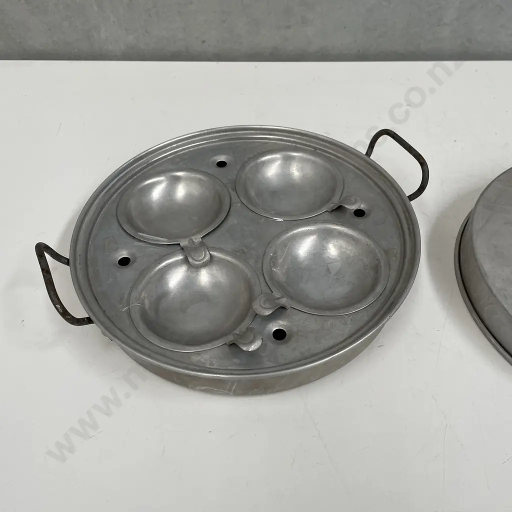 Vintage Retro Aluminium Egg Poacher Image 1++