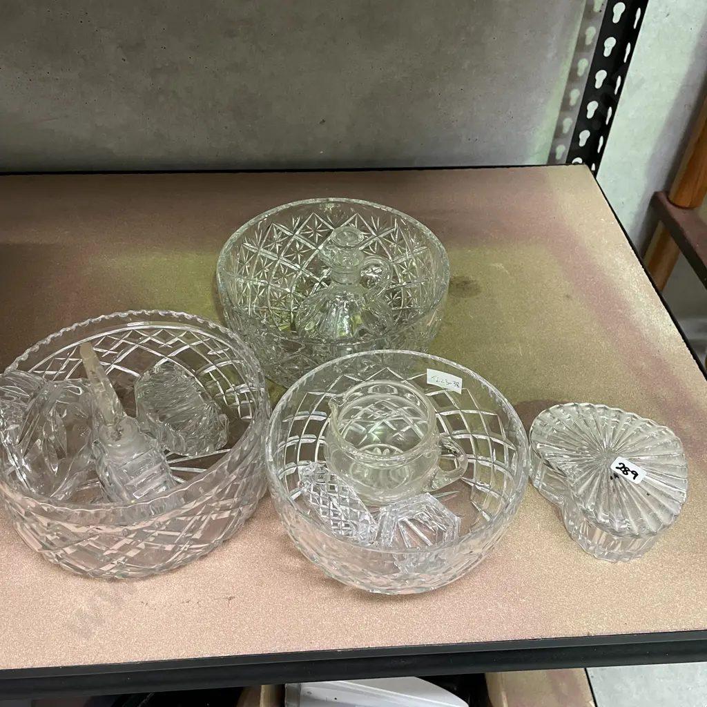 Assortment of Crystal and Glassware Image 1++