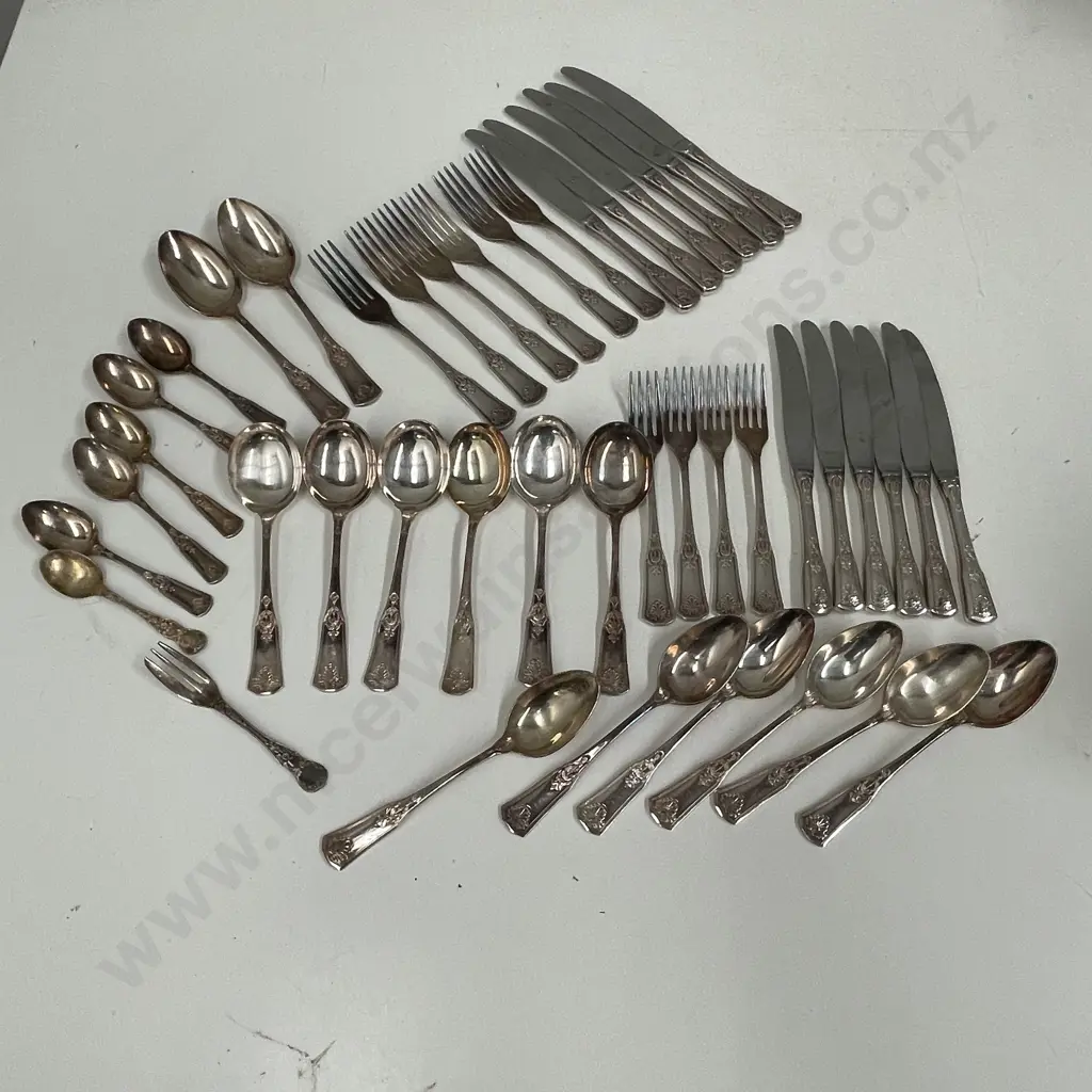 Vintage Rodd Silverware Cutlery Set - 43 pieces Image 1++