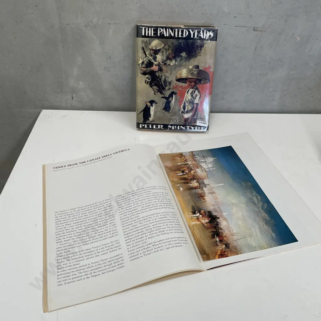 Book by Peter McIntyre "The Painted Years" with "Joseph Mallord William Turner" Reference Book Image 1++