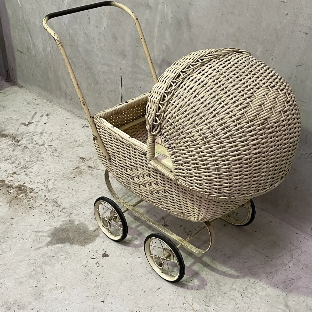 Antique Cane Pram Image 1++